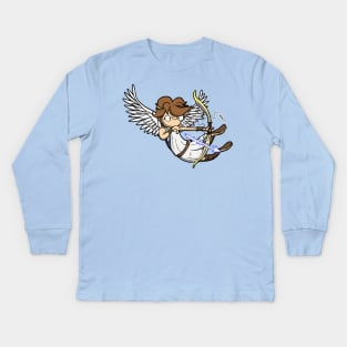 Flew to close to the Derp Kids Long Sleeve T-Shirt